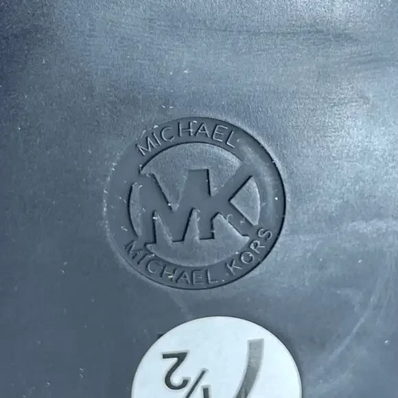 Michael Kors Bromley Flat Boots Faux Leather over the knee women’s 7.5 New - Picture 12 of 14